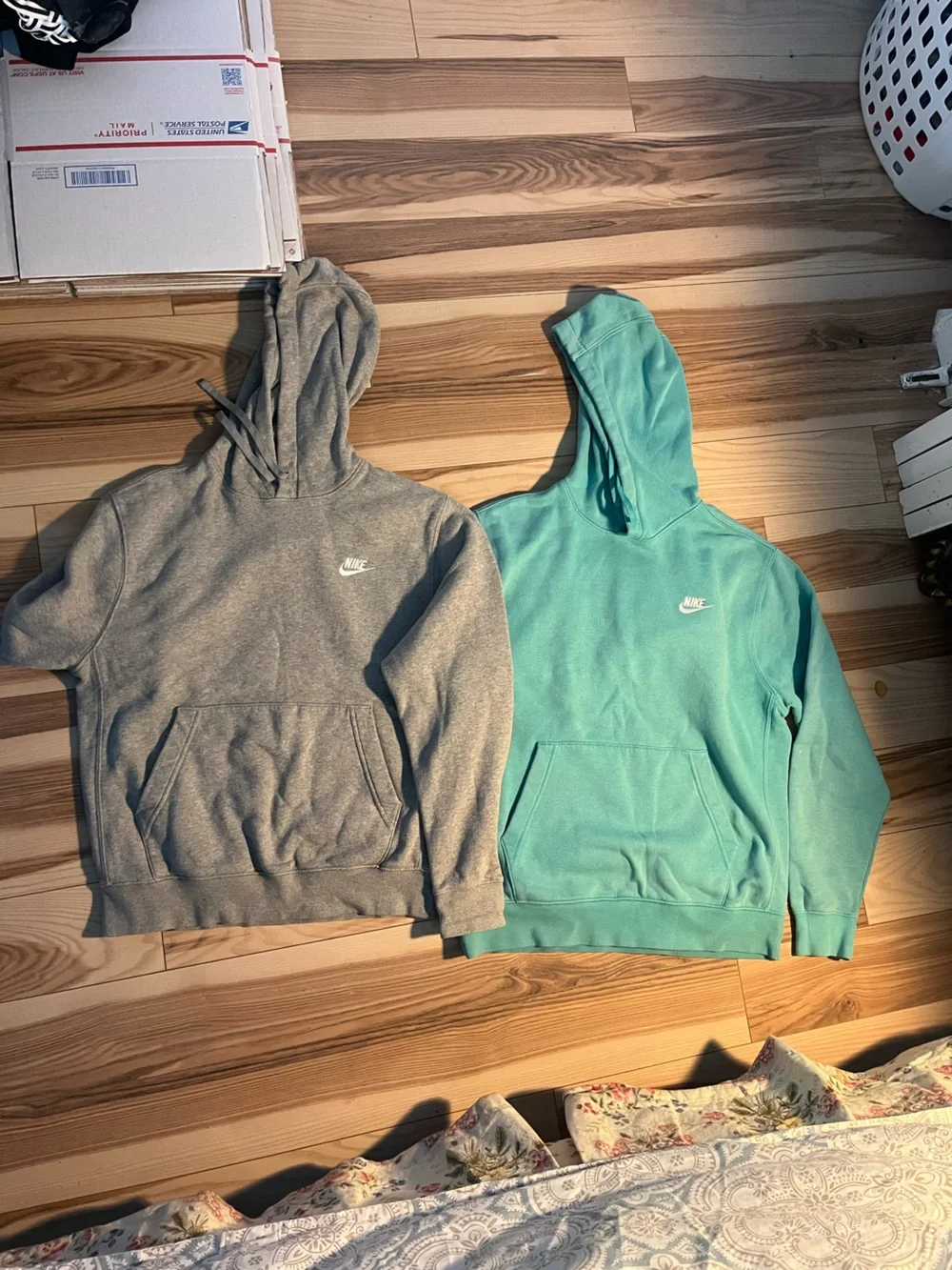 Nike Hoodies - Gray & Teal